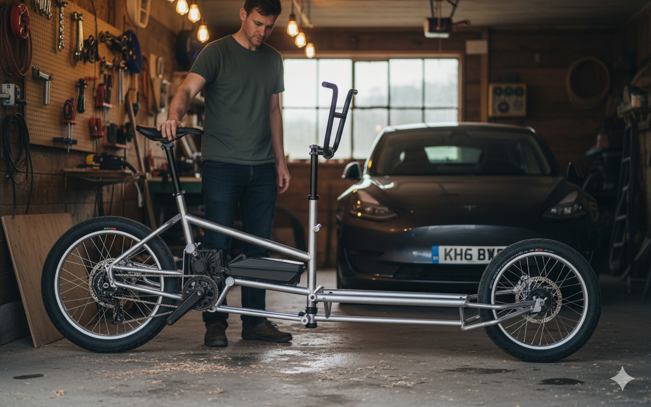 Front Load Hub-Steer Electric Cargo Bike - Family 20 20 model