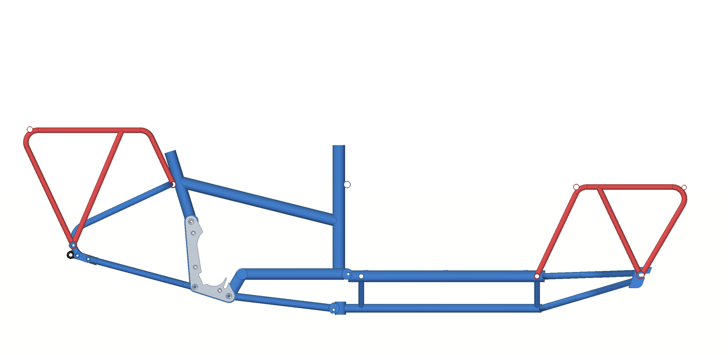Front Load Hub-Steer Cargo Frameset - Work 20 26 model